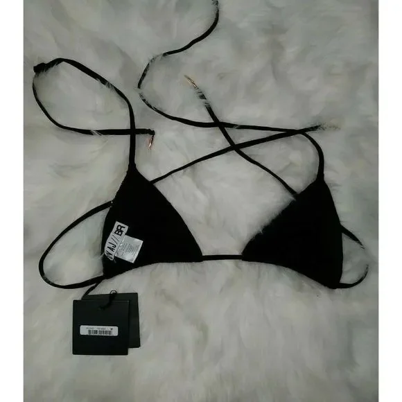 NWT LUV AJ BR Copper Chain Link Bikini Top M - Picture 6 of 7